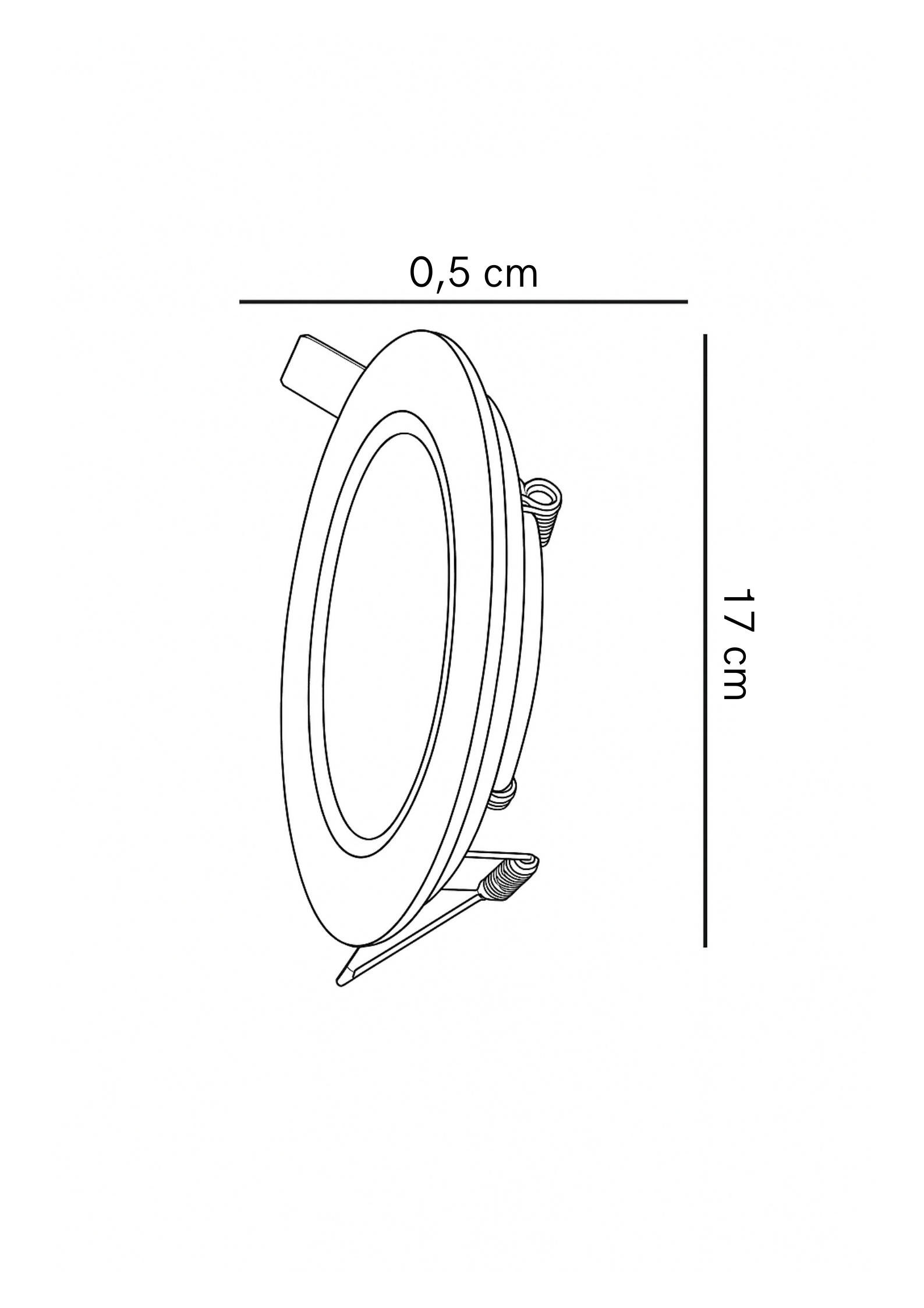 Panel Led circular de 12w