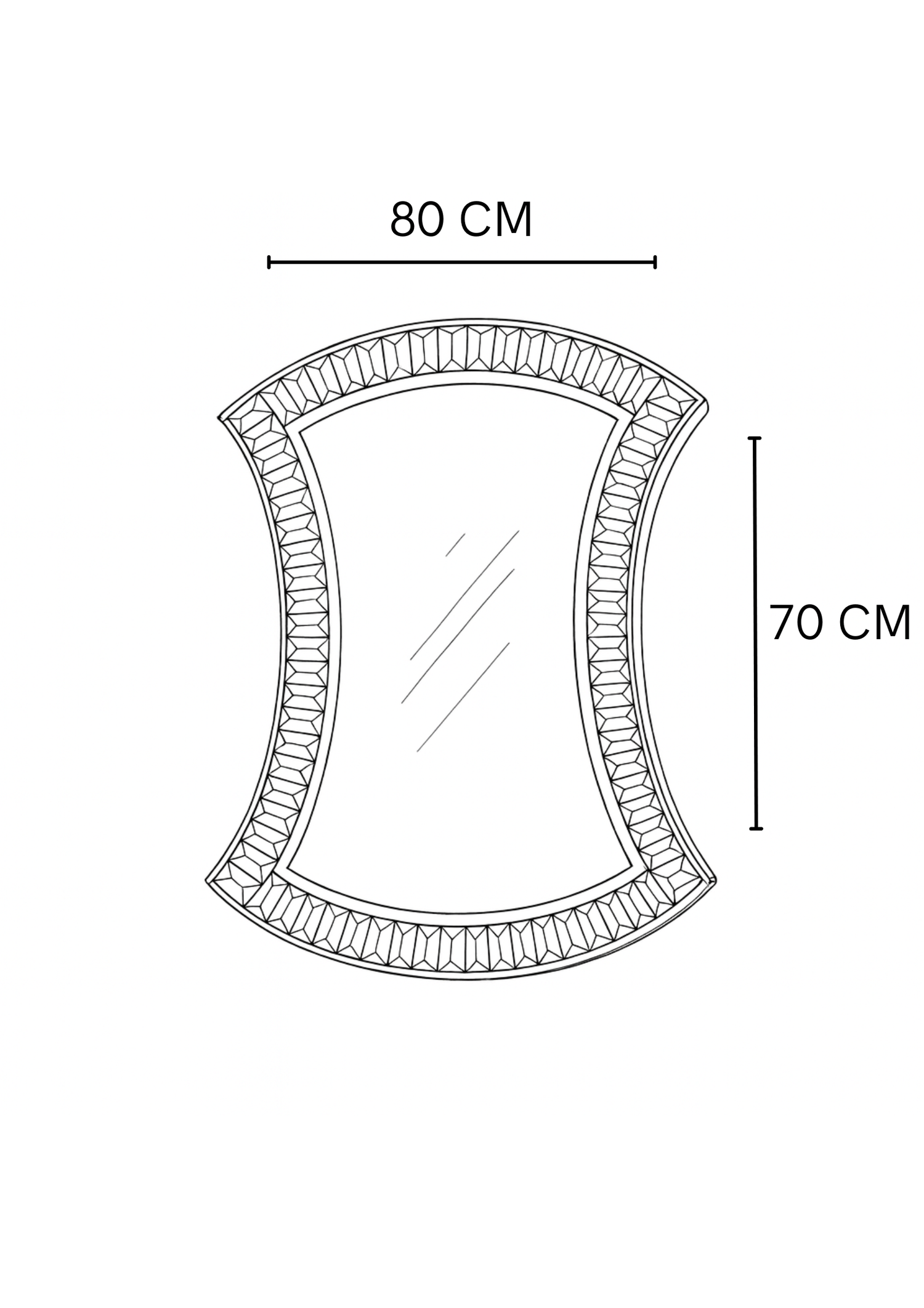 Espejo De Cristal Faina
