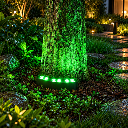 ANILLA LED PARA JARDINES Luz verde