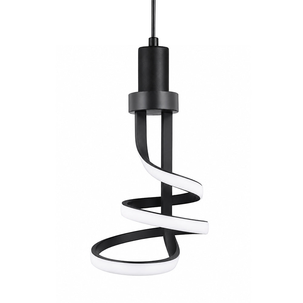 LAMPARA COLGANTE DE CINTA ESPIRAL
