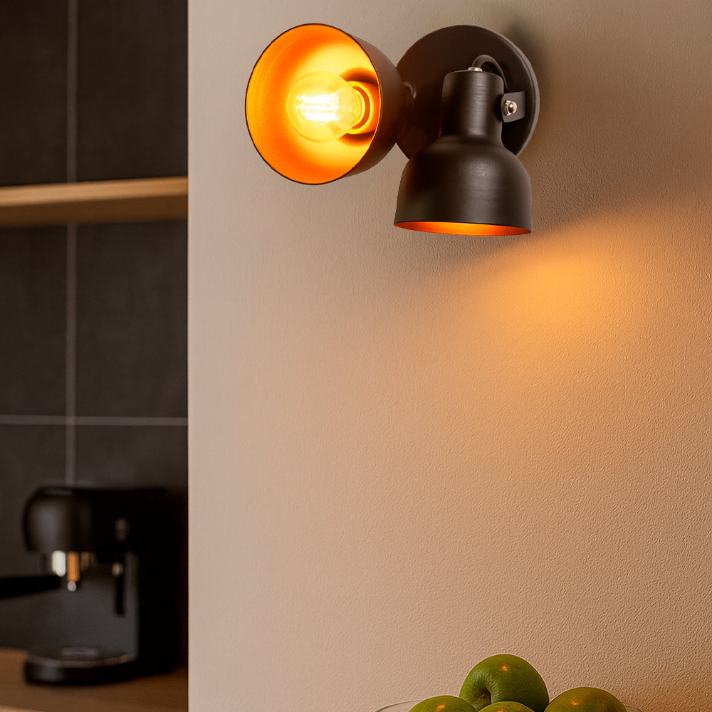 Aplique De Pared X2 Russo x2 negro