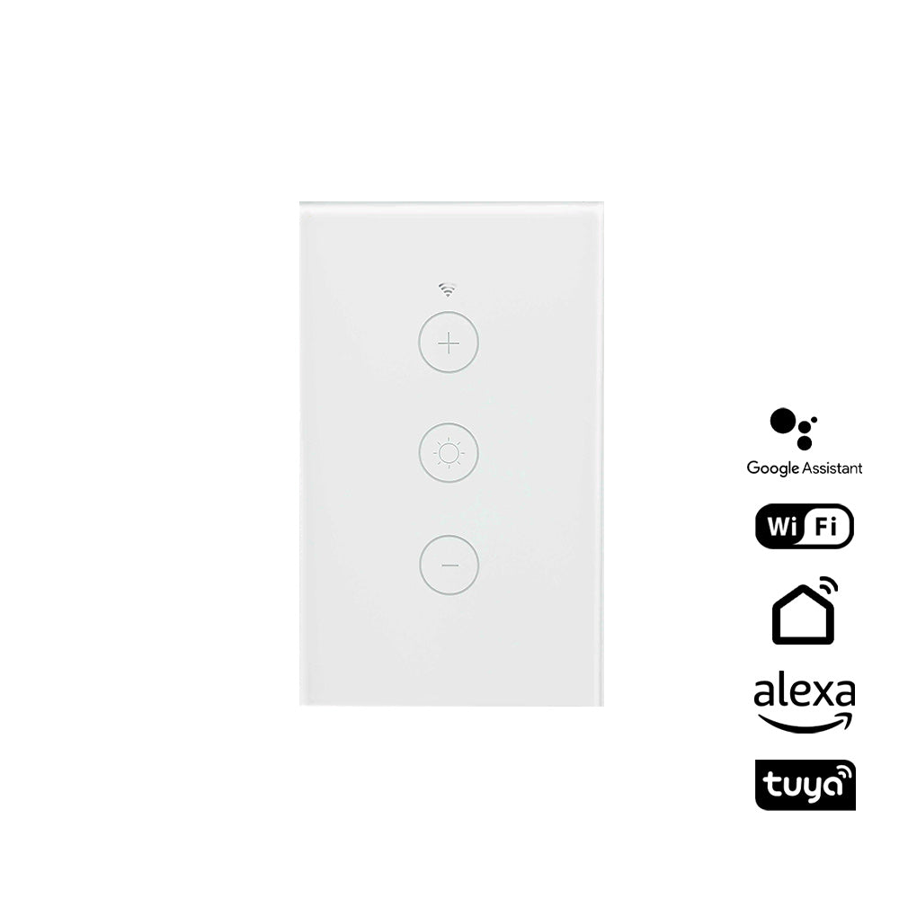 Interruptor sencillo inteligente Blanco Dimerizable
