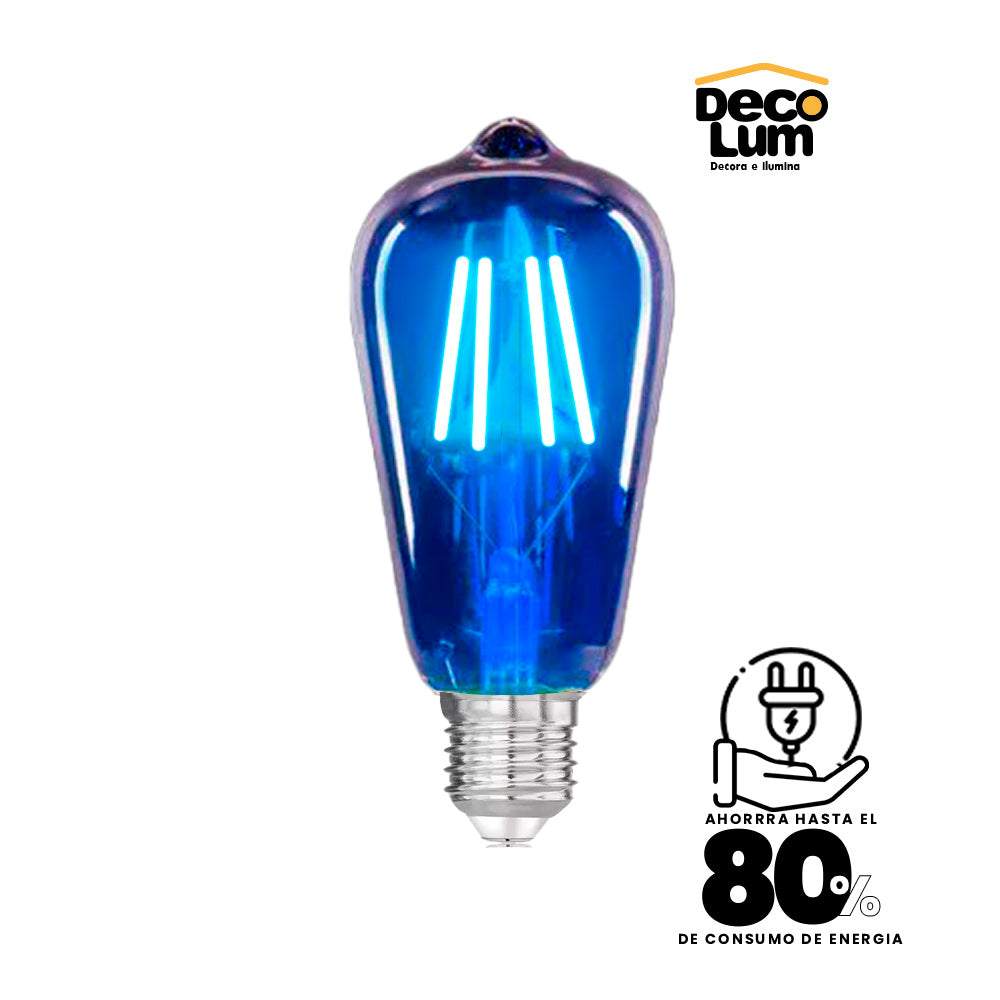 Bombillo ST64 Azul
