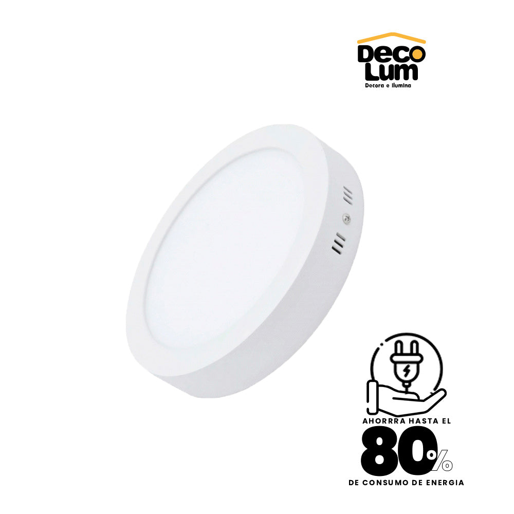 Panel de sobreponer Led circular de 12w