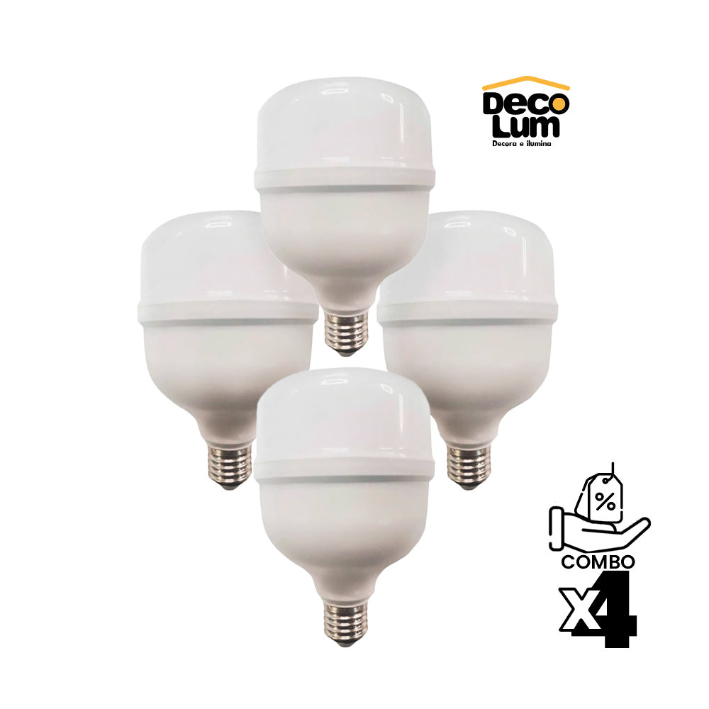 combo de 4 bombillos led de 30W