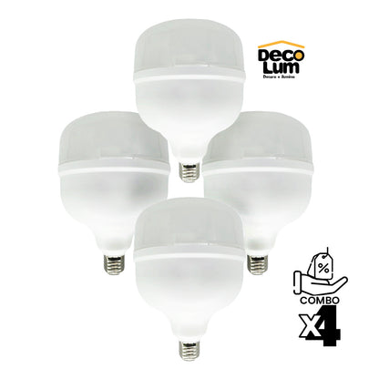 combo de 4 bombillos led de 40W