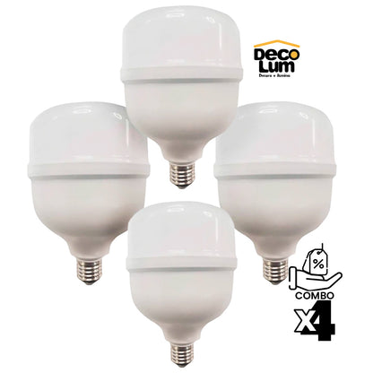 combo de 4 bombillos led de 50W