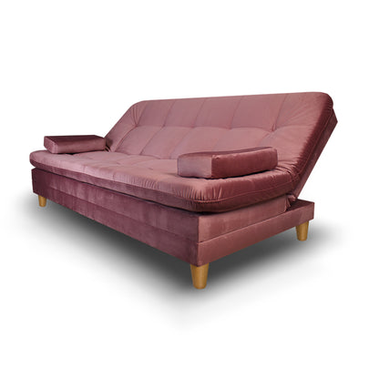 SofáCama Tous 3 Posiciones Tercio pelo Rosa + Cojines