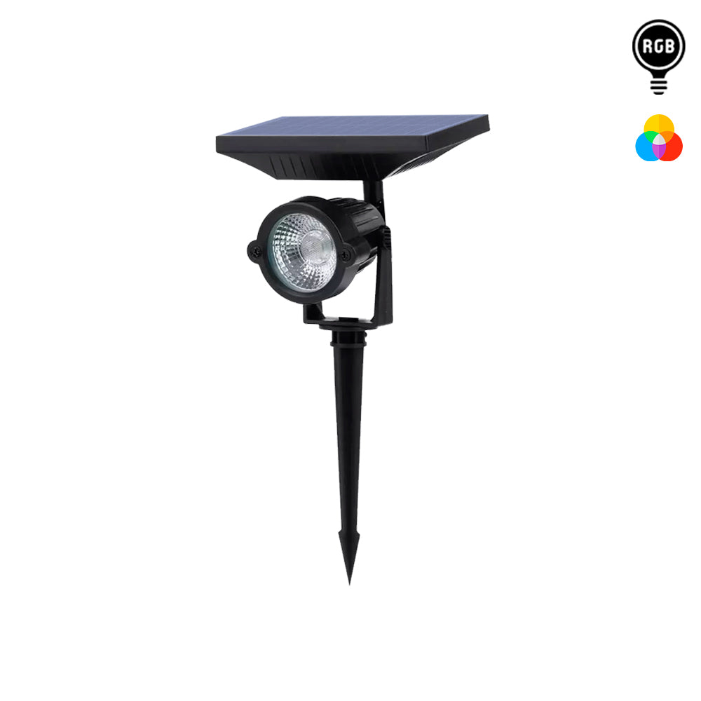 Estaca solar para jardín rgb