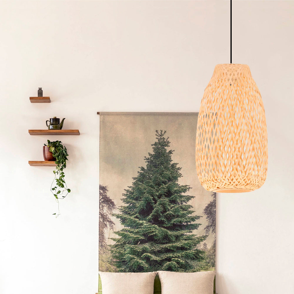 lámpara de mimbre Chimila II