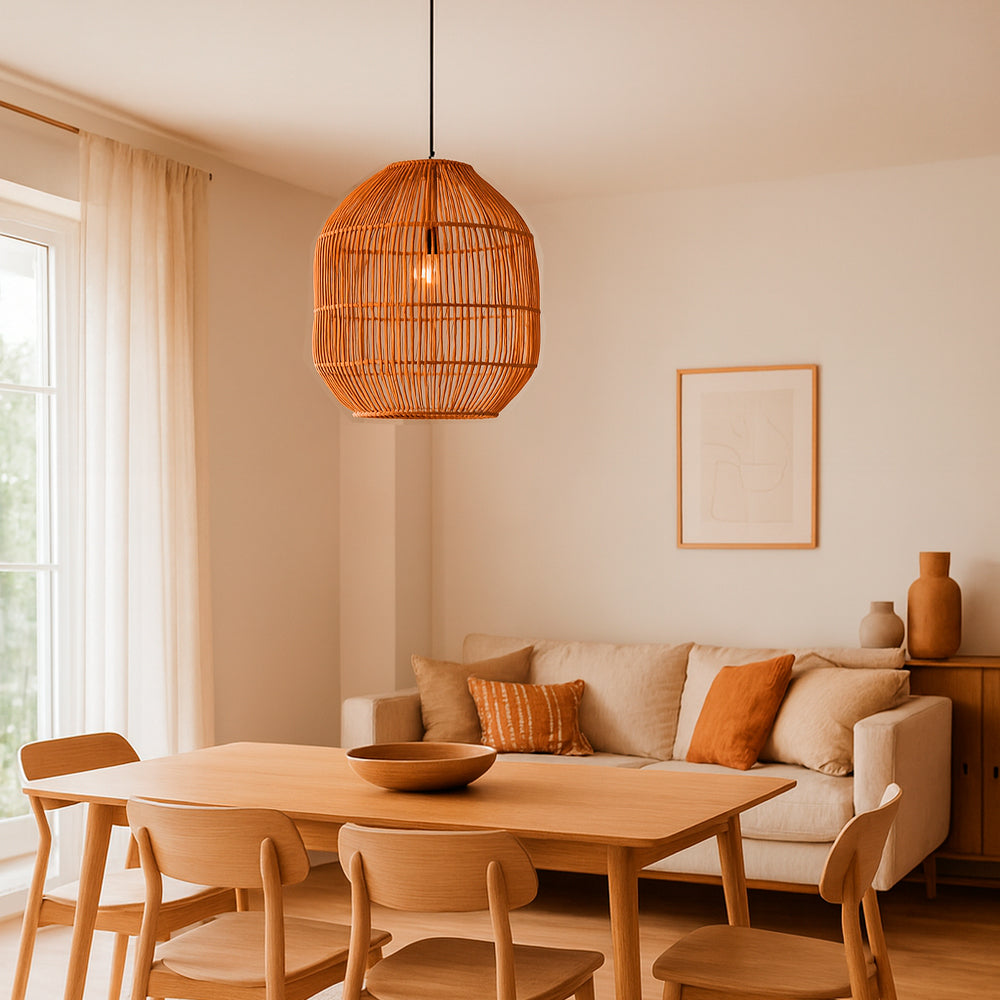 lámpara de mimbre KOGUI