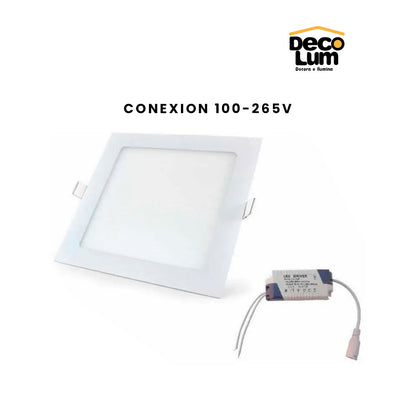 Panel Led cuadrado de 12w