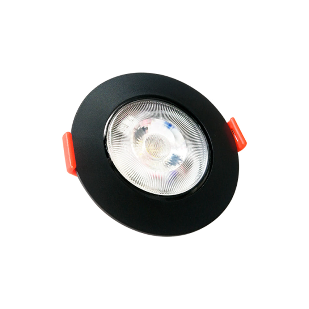 LUMINARIA SATURO TIPO BALA INTEGRADA INCRUSTAR Negro