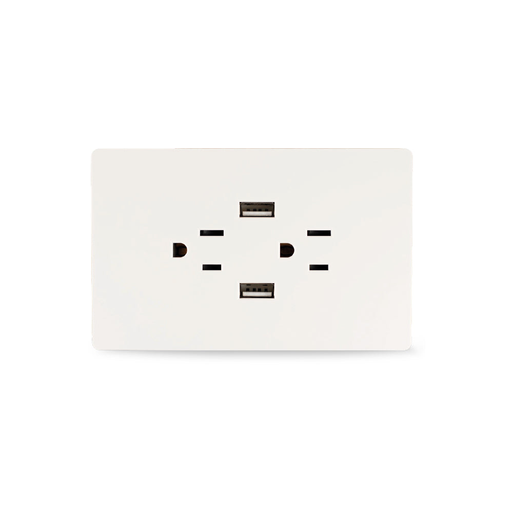 TOMA DOBLE + 2 USB ANTARES