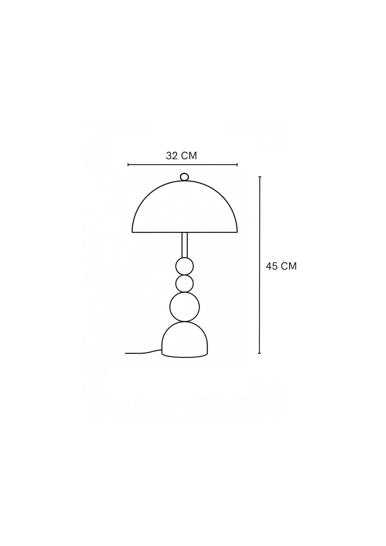 LÁMPARA MESA DEMO BLANCO Y DORADO