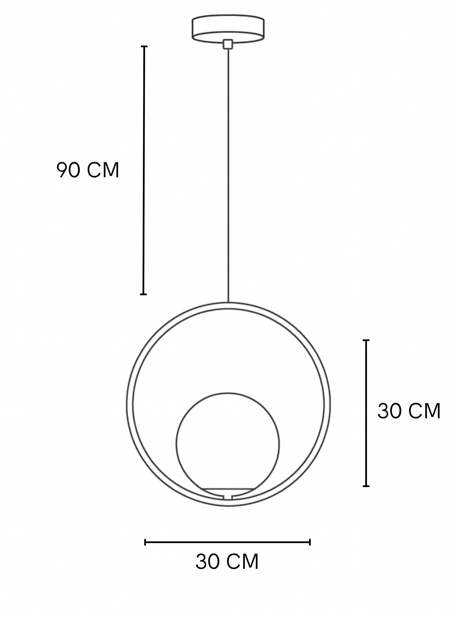 LAMPARA VECTOR CIRCULO NEGRO