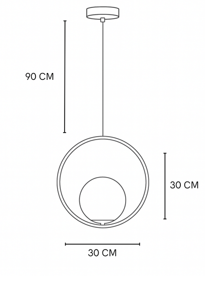 LAMPARA VECTOR CIRCULO NEGRO