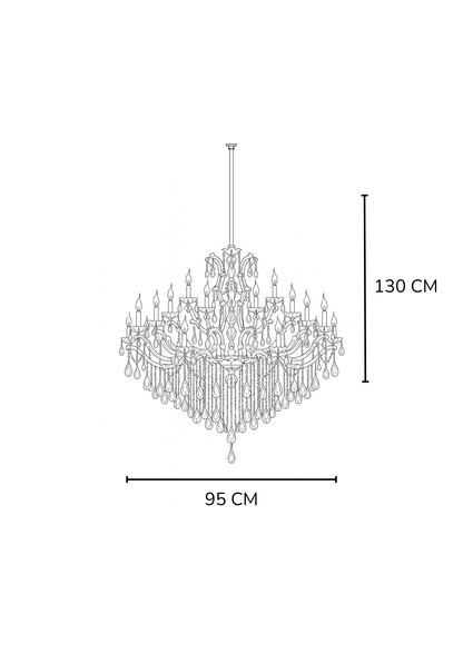 Lámpara De Techo Chandelier MUDER