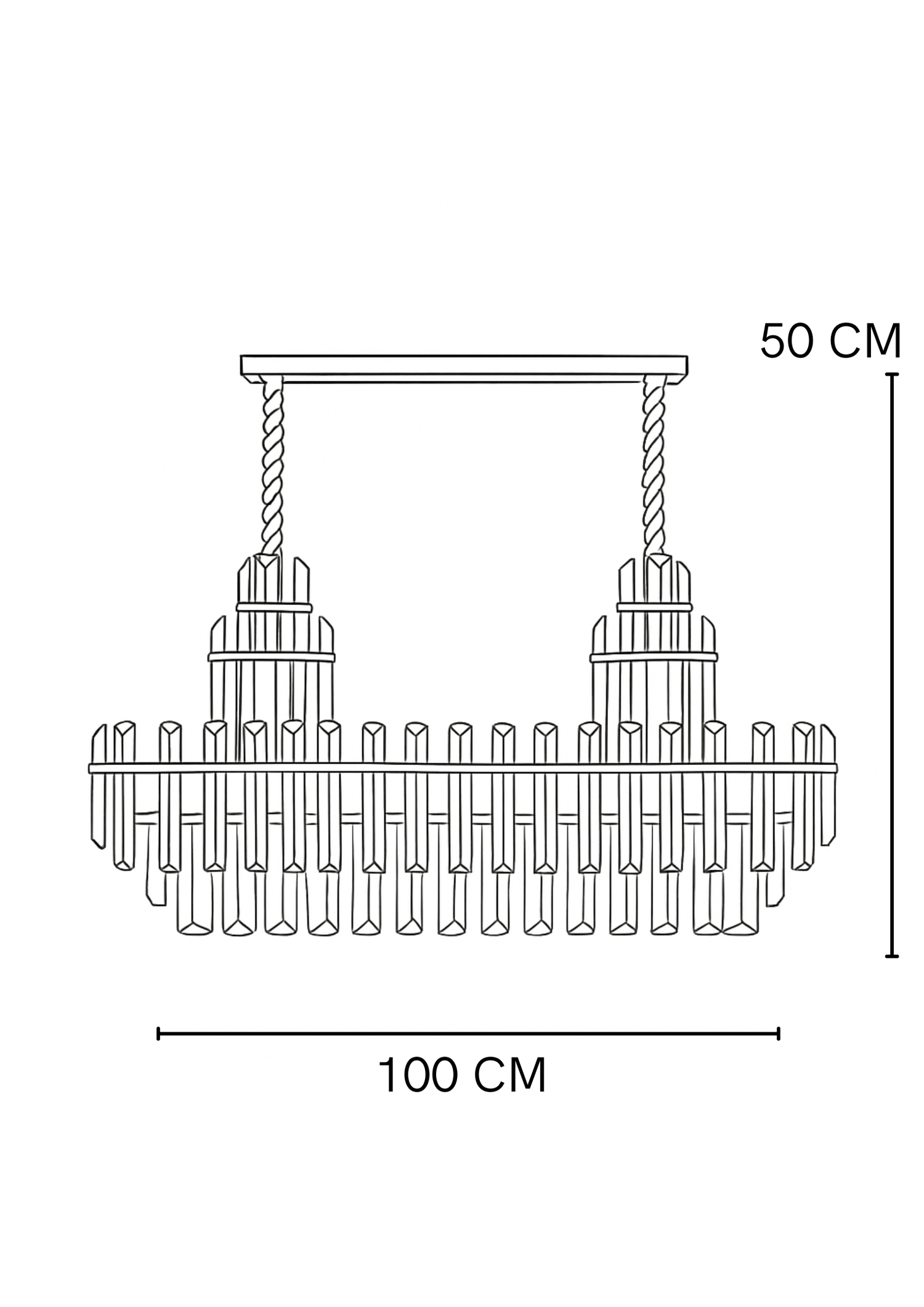 Lámpara De Techo Chandelier Maison
