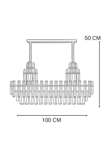 Lámpara De Techo Chandelier Maison