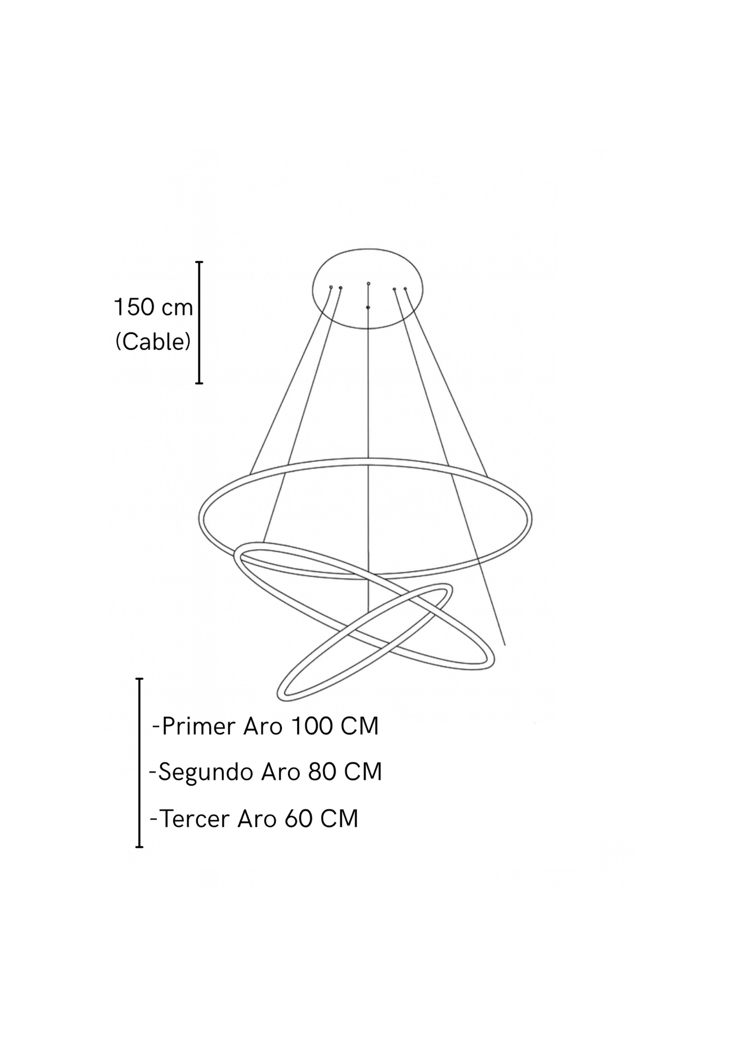 Lámpara De Techo Garla Dorada