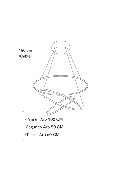 Lámpara De Techo Garla Dorada