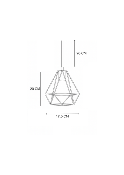 Lámpara Gotera dorada