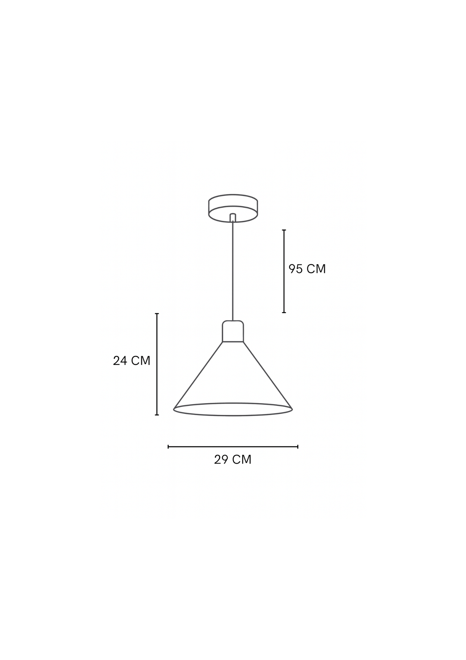 Lámpara  campana Salamanca cobre blanco