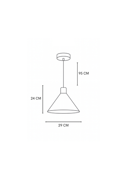 Lámpara  campana Salamanca cobre blanco