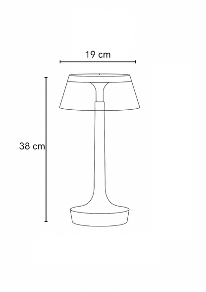 Lámpara de Mesa Babel en Cromo