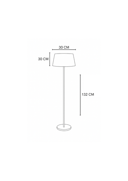 Lámpara de Piso Baos Herraje Dorado