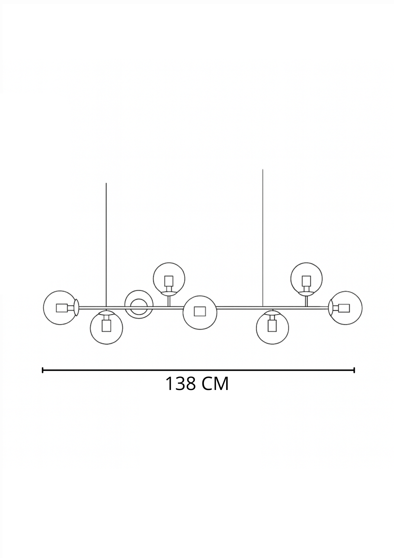 Lámpara de Techo Claxton Negro