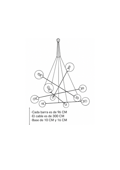 Lámpara de Techo Lotuz Negro