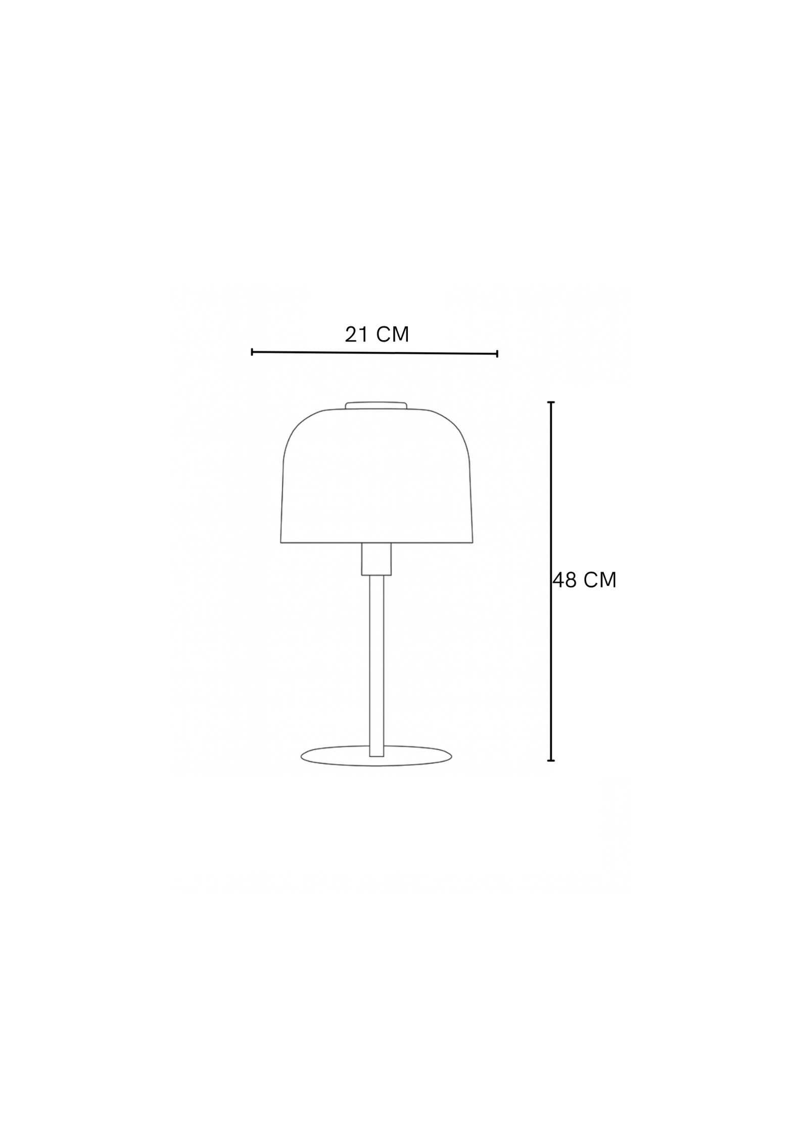 LÁMPARA MESA TILO NEGRO