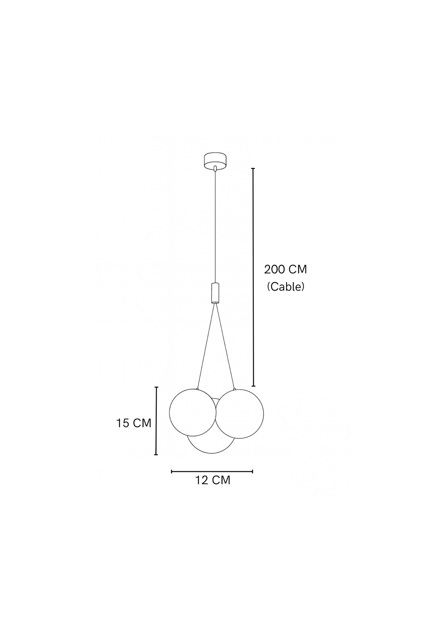 Lampara de techo COBBLY CRISTAL