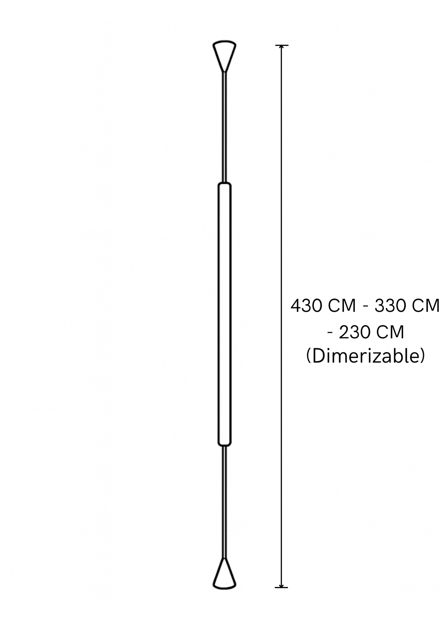 Lampara de techo Finalee Negro