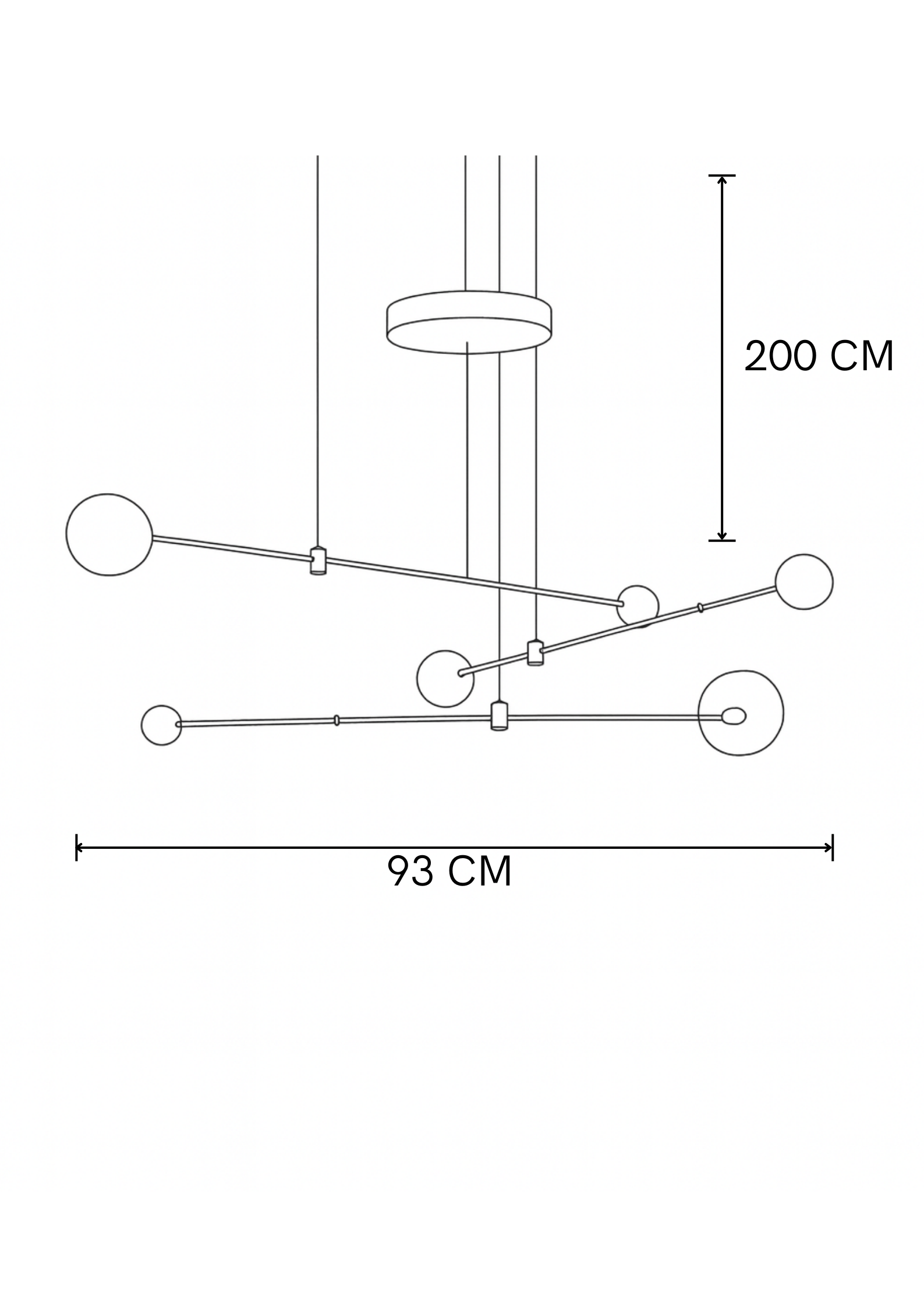 Lampara de techo Glarex
