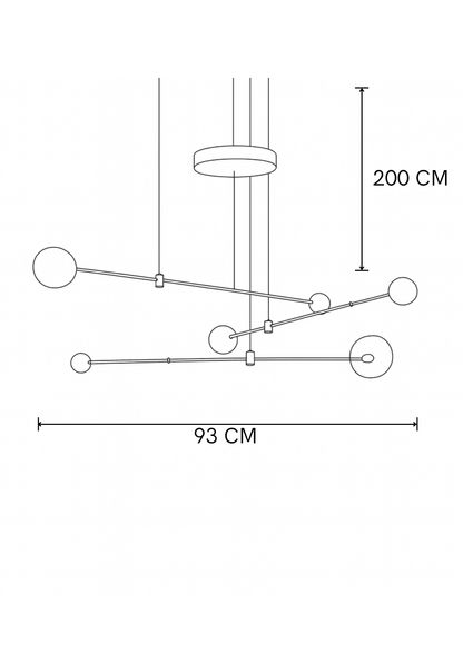 Lampara de techo Glarex