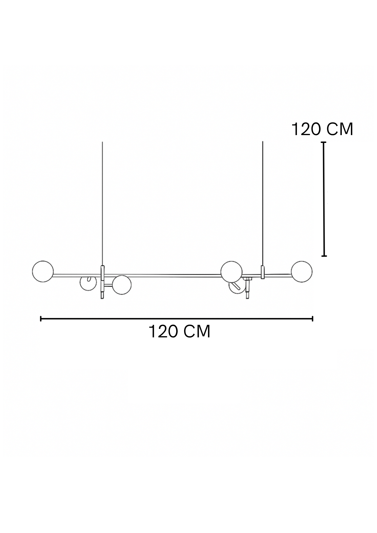 Lampara de techo Tera Negro