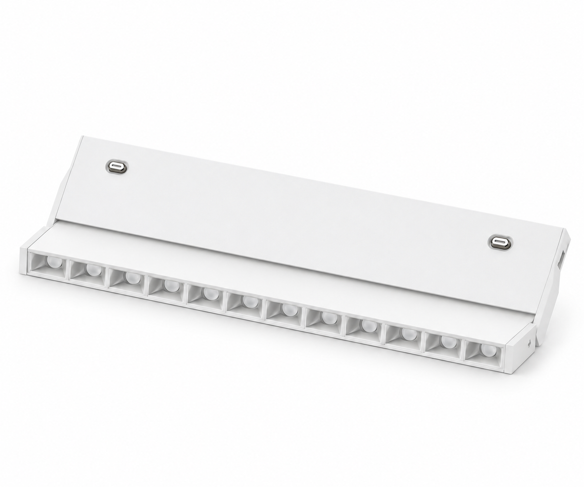 LINEAL FOLDING GRILLE DIRIGIBLE MAGNETICA 10mm 12W BLANCO