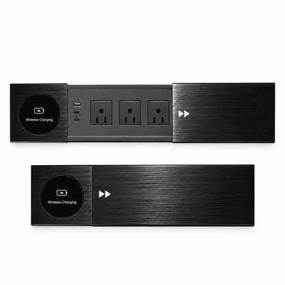 MULTITOMA ELECTRICO TRIPLE +1 USB + 1 USBC NEGRO