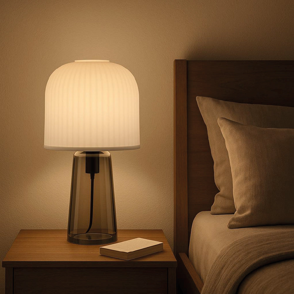 LÁMPARA DE MESA NARA GRIS