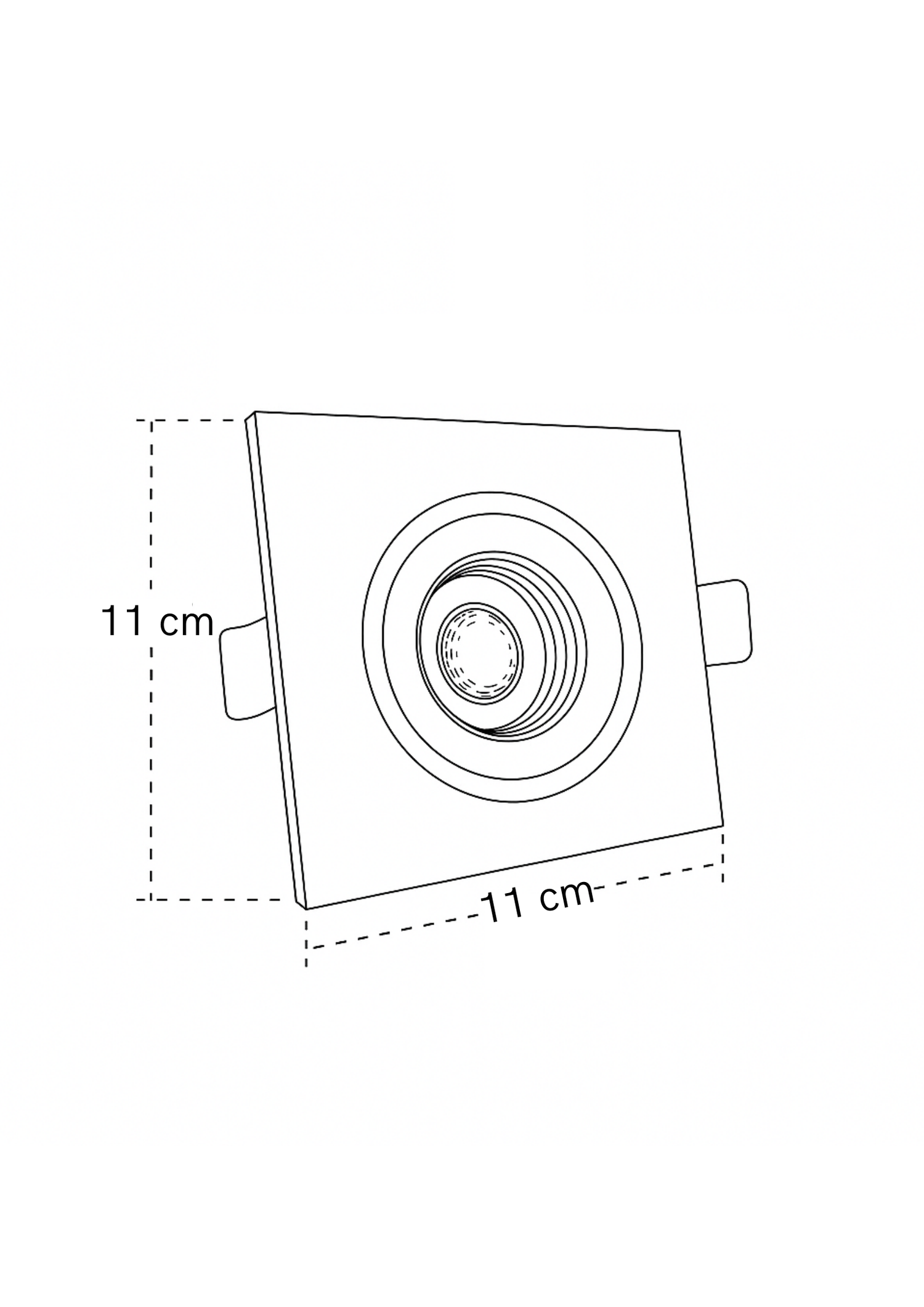 Ojo de Buey Cuadrado 9w Buld