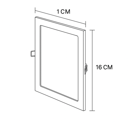 Panel Led cuadrado de 12w