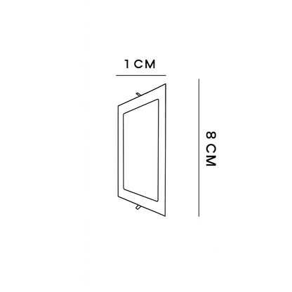 Panel Led cuadrado de 3w