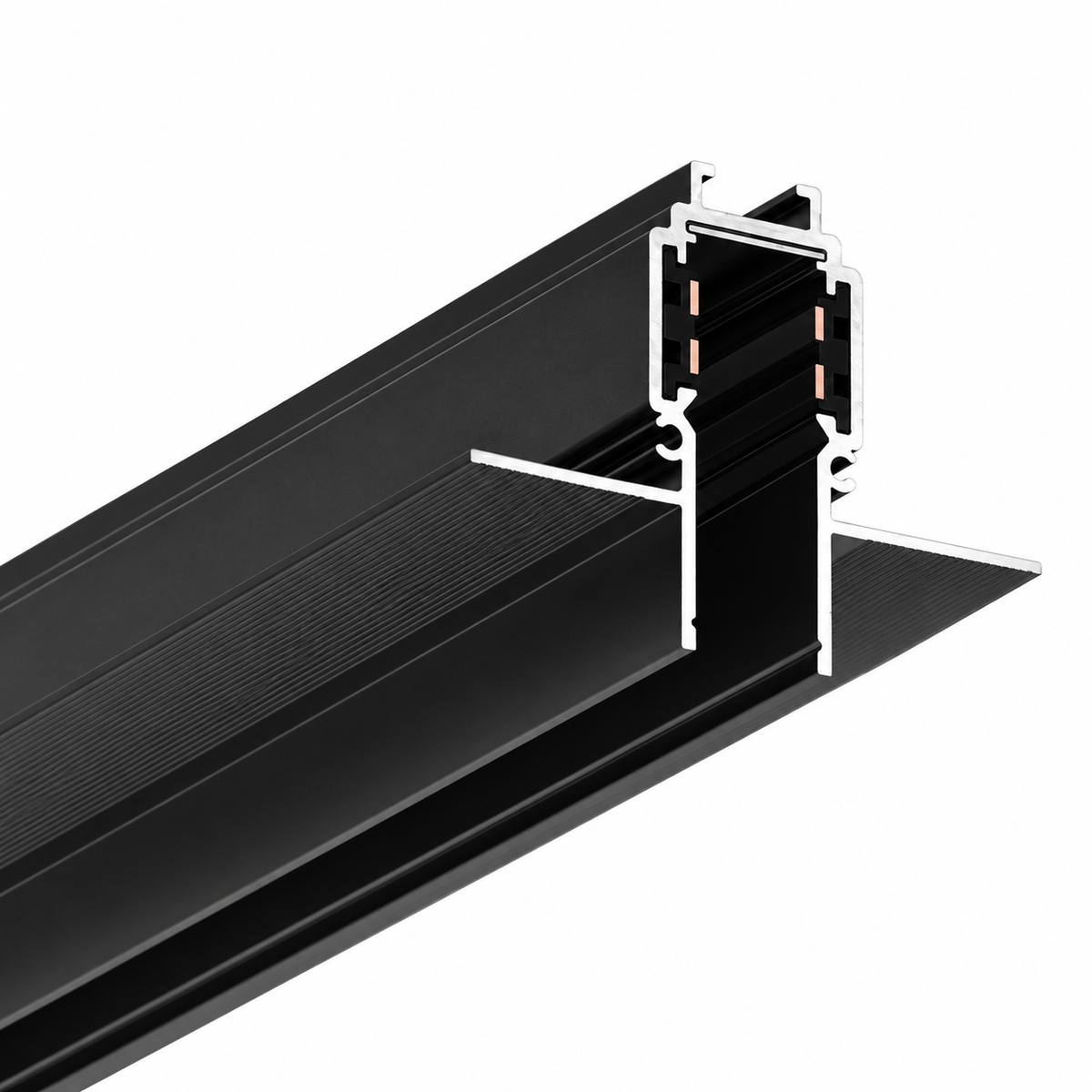 RIEL MAGNETICO INCRUSTAR 2mt x 10mm Negro