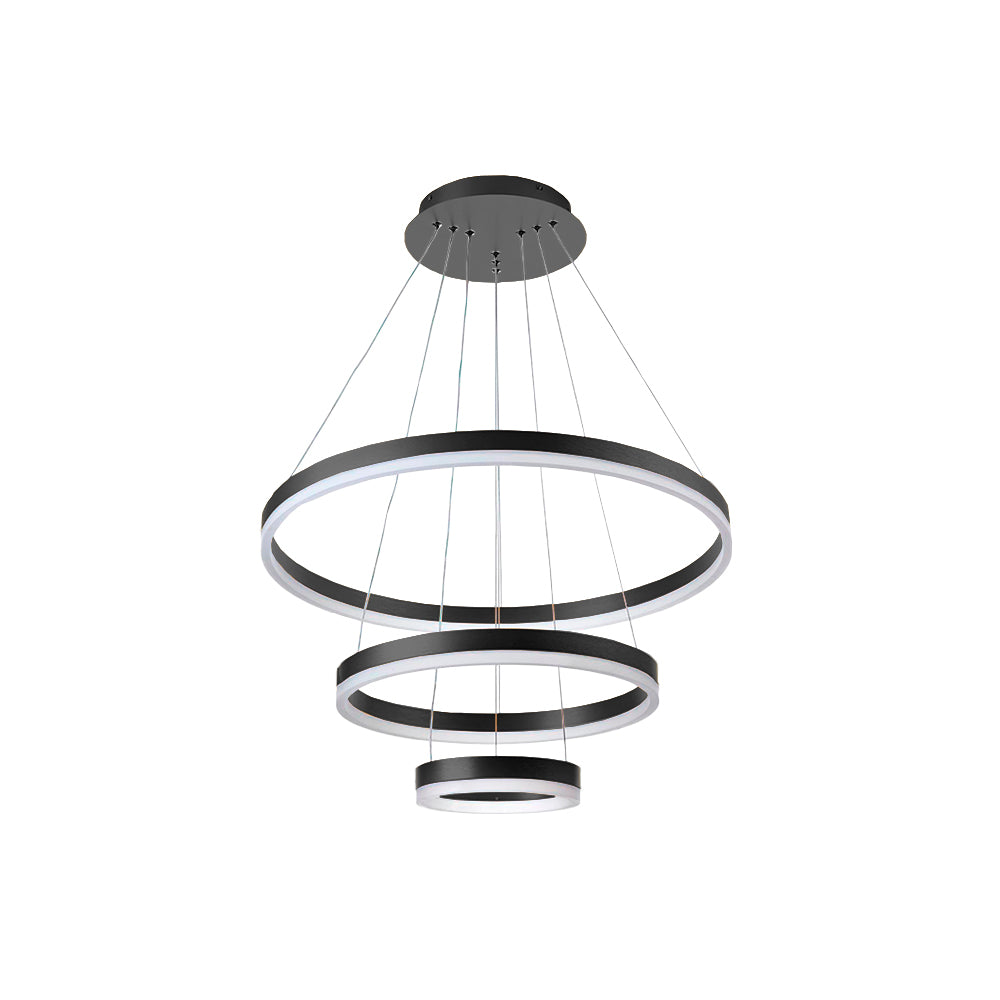 Lampara de techo Aros de Saturno Negro