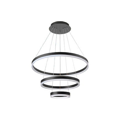 Lampara de techo Aros de Saturno Negro