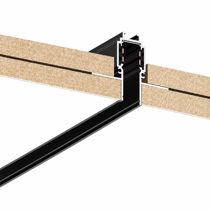 RIEL MAGNETICO INCRUSTAR 2mt x 10mm Negro