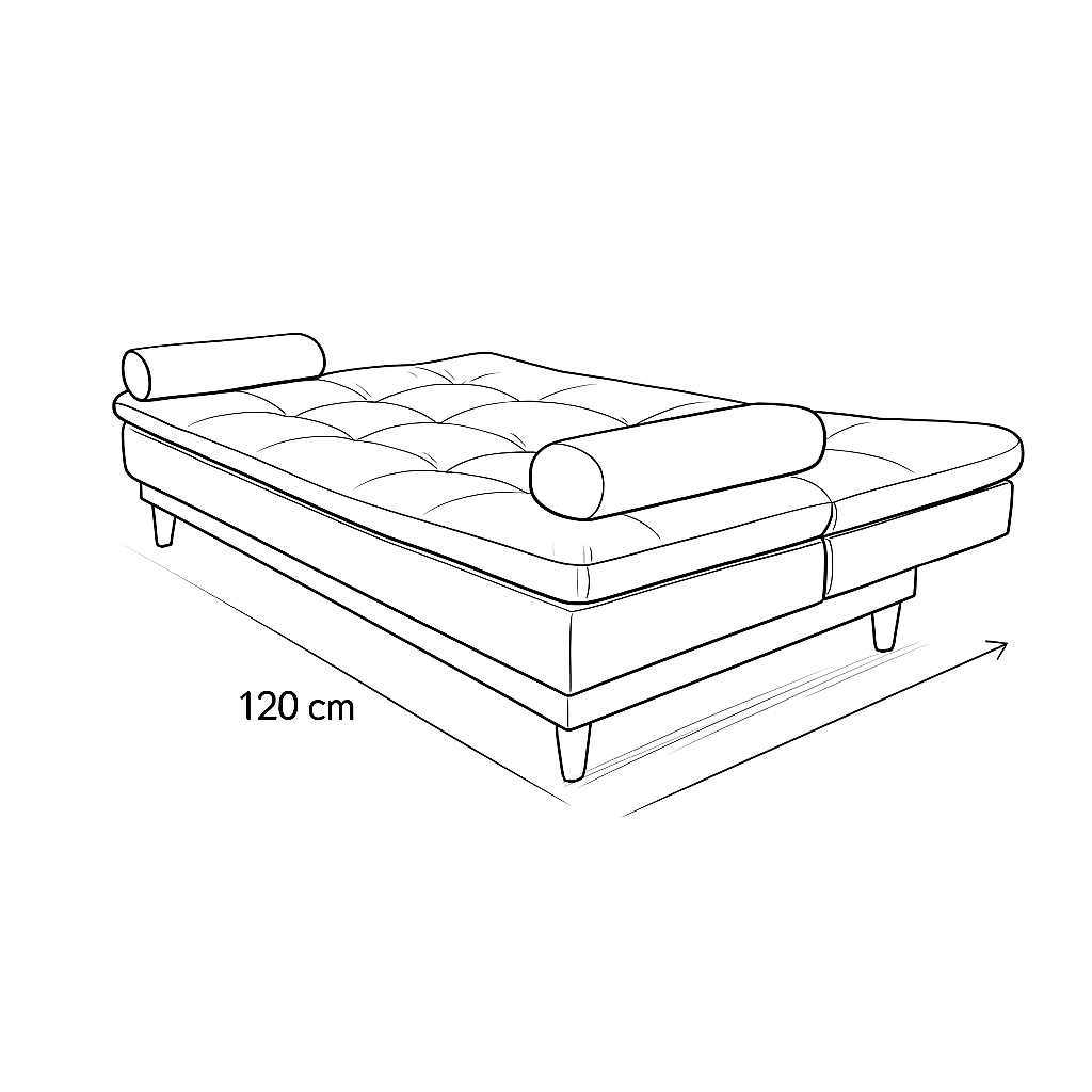 SofáCama Tous 3 Posiciones Tela Antirrasguño Negro Con Defectos en tela